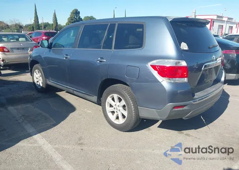 2013 Toyota Highlander from USA, damaged, VIN 5TDZA3EH7DS043127